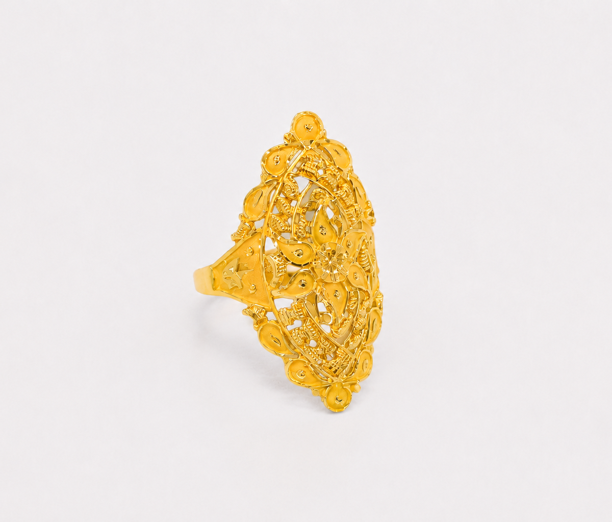 LADIES F RING 22K
